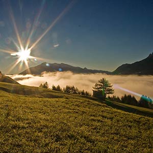 Sonnenaufgang in Toblach