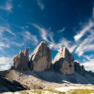 Three peaks