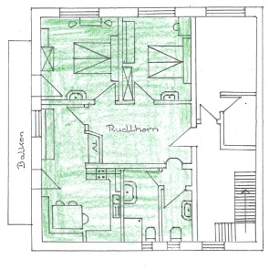 Skizze Wohnung Rudlhorn